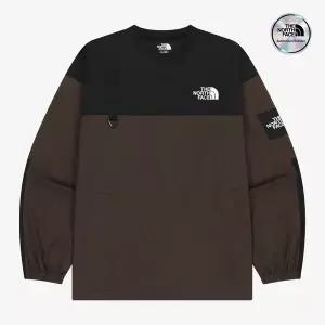 [노스페이스] [노스페이스 공식] NM5MR57L 화이트라벨 알바니 EX 크루넥 DARK BROWN