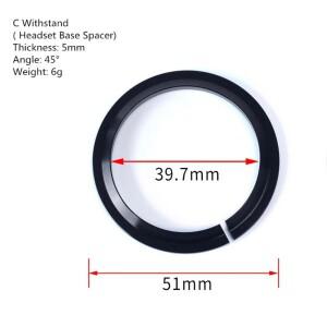 호환 1.5인치 테이퍼드 포크 자전거 부품 크라운 레이스 헤드셋 와셔 베이스 스페이서