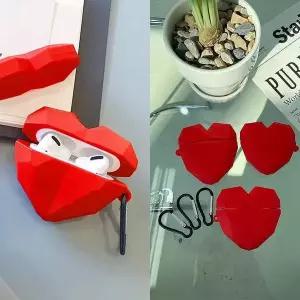 하트붐붐에어팟케이스 542JBB10 1/2/3세대 프로 커버 레드