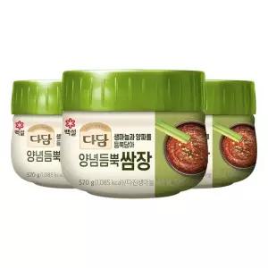 [CJ]백설 다담 양념듬뿍쌈장570g x3개