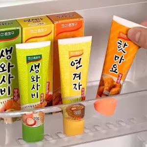 소스 모양 형광펜 랜덤발송학습 겨자 와사비 색칠 부드러운