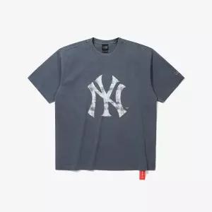 [뉴에라](광주신세계)MLB 뉴욕 양키스 빅 로고 피그먼트 티셔츠 팀 네이비 15147555