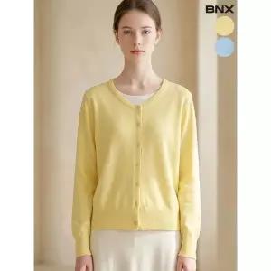 [하프클럽/]여성 단가라 레이어드 일체형 가디건