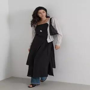 [제작] 클라이네스 뷔스티에 원피스&랩 스커트 셋업 87236 빅사이즈 여성의류