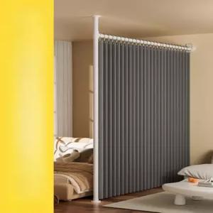 침대 가림막 커튼 2면 가리개 바닥 파티션 차단막 하단 원룸