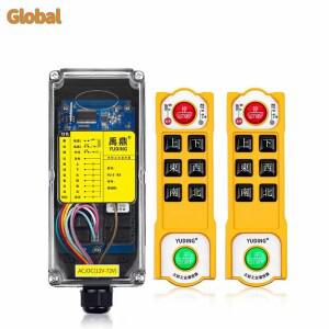 YU-6 6버튼 산업용 무선 라디오 크레인 리모컨 스위치 호이스트 오버헤드 브리지 리프트 제어