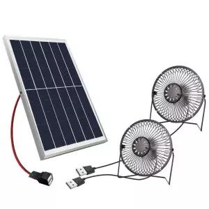 태양광 선풍기 야외 휴대용 태양열 USB 피서 제주도 6v3.3w 10cm 선풍기 1개