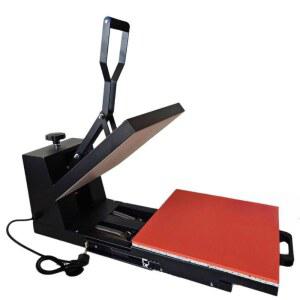 열프레스기 스탬핑 열전사기 고압 38X38CM 블랙 티셔츠 프레스기 프린팅기계