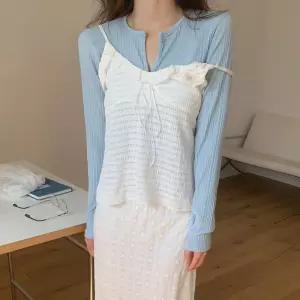 [모코블링] 프릴 리본 뷔스티에 #리본뷔스티에 #프릴뷔스티에 #레이어드뷔스티에 #링클뷔스티에 #봄옷