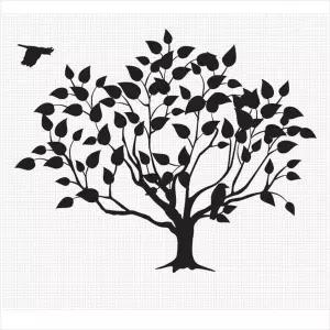 D24 나무01 대형 데칼스티커 TKL-27 주문제작 포인트스티커