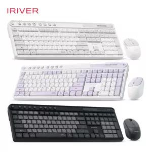 아이리버 MVS601 항균 무소음 사무실 사무용 노트북 태블릿 갤럭시탭 아이패드 맥북 무선 키보드 마우스 세트