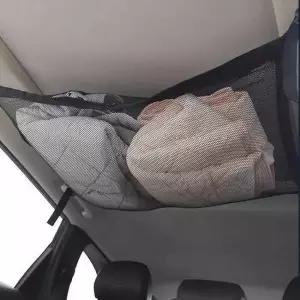 [오너클랜]TBZ 차박 자동차 천장 수납 그물 가방 루프 포켓 블랙
