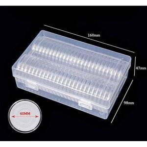 기념주화 보관 박스 개별 코인 케이스 홀더 동전 은화 컬렉션 패드 보관함 DS EX