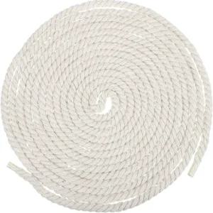 메카닉스티 6mm x 16.4피트 흰색 면 로프 야외용 3줄 옷줄 DIY 벽걸이 식물 걸이 매듭 위한 트위스트
