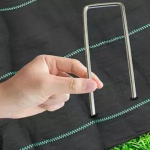 부직포고정핀 비닐하우스자재부속 잡초매트고정핀 농사 방초망 텐트 100개 소