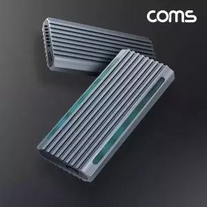 TBZ Coms M.2 NVMe NGFF SSD 외장하드 케이스 원터치분리 RGB LED USB 3.1 Gen2