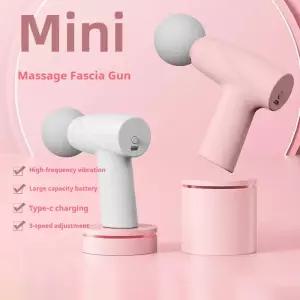 미니 근막건 마사지기 타입 C 충전 3단계 고주파 진동 남녀 피트니스 릴랙스용