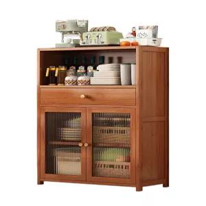 장식장 그릇 홈카페 주방 이중문 수납장 창홍문 원목 월넛 소형 우드