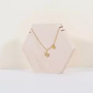 용 GemeShou 나무 목걸이 진열대 전시용 흰색 헥사곤 주얼리 홀더 소매 정리함 사진 소품 홀더-소형