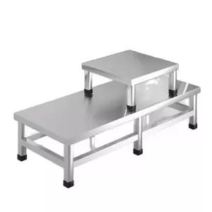 스테인리스 사각 받침대 400kg 30x0x0cm 강판 업소용 디딤대 발판 주방 스텐