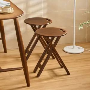 홈바 체어 접이식 등받이 철제 식탁 높은 원목 바의자