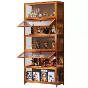 위스키장식장 주류 디스펜서 위스키진열장 피규어장 원목