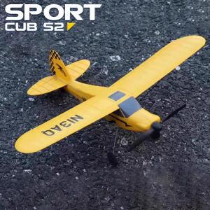 스포츠 커브 S2 RC 비행기 2.4G 3CH 무선 조종 비행기 400mm 날개 길이 항공기 자이로 안정기 포함 76114 E