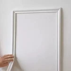 접착식 PVC 띠벽지 3개 몰딩 장식 리폼 4mm m 인테리어 띠시트지 스티커 흰색