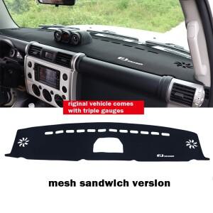 FJ 크루저 계기판 차광 패드 대시보드 먼지 및 햇빛 차단 패드07-23과 호환되는 라이트