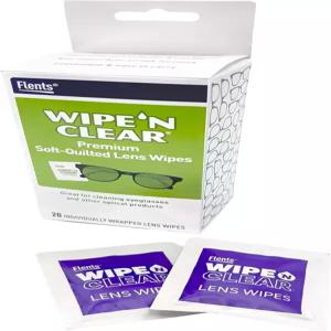 플렌츠 렌즈 물티슈 N 클리어 20 카운트 사전 보습 스트릭 프리 안경에 안전 김서림 방지 부드러운 청소
