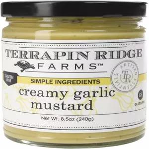 테라핀 리지 팜스 크리미 갈릭 머스타드 - 샌드위치 버거 미트 텐 프리 케토 친화적 8.5온스 병용 대담한