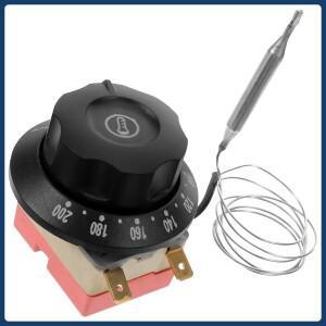16A 60 200도 온도 조절 노브 교체용 오븐 딥프라이어 온수기 레인지 열 제어 도구