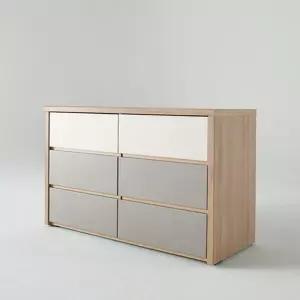 은은한 인테리어 3단 6칸 서랍장 1200 2색 자취방수납 내추럴감성 바지옷장 홈퍼니싱