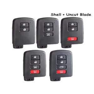 2/3/4 버튼 케이스 스마트 호환 리모컨 자동차 키 폴딩 쉘 커버 (도요타 호환 코롤라 아발론 캠리 RAV4 랜