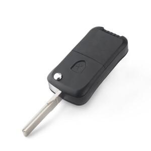 KEYYOU 포르쉐 호환 플립 접이식 자동차 리모컨 키 케이스 카이엔 GTS 2004-2011 2/3 버튼 교체 쉘 HU66 블