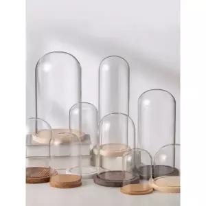 장식용 케이스 유리돔 원목 플랫 교체 전시함 구형 미니피규어 평바닥 5x7