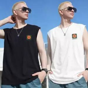 남성 영문 레터링 나시 오렌지 티셔츠 SD-TS-SURD552