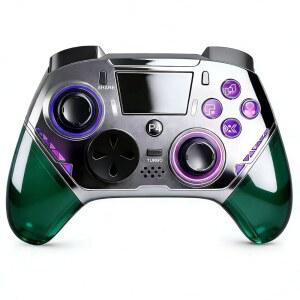 PC 컨트롤러 무선 게임패드 터보 연사 기능 6축 자이로 센서 고정밀 버튼 무선/유선 안정 연결 지연 없음 급속 충전 인체공학 설계 손에 잡기 쉬움 P3 /P4 /Switch /PC /Android /IOSに 일본어 설명서 그린