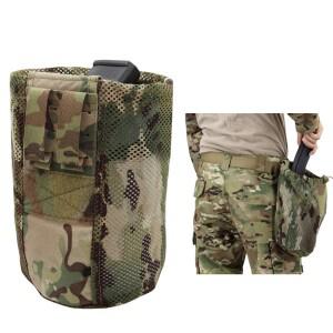 접이식 메쉬 드롭 파우치 서바이벌 몰 탄창 덤프 재활용 가방 사냥 에어소프트