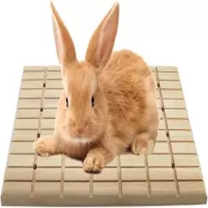 라이트우 토끼 스크래치 보드 발톱 및 치아 관리 나무 씹기 장난감 친칠라 기니 돼지 무위험물 식용 천연