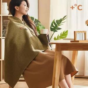 온열망토 무릎 발열 usb 사무실 전기 겨울 전기담요 동계캠핑 입는가이불