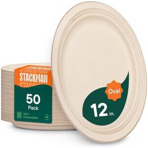 친환경 종이접시 50개 12인치 접시 대형