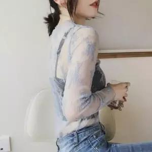 [옷은날개] 시스루티셔츠 레이어드 망사티셔츠 메쉬 블라우스