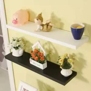 [라일리생활건강] Rly 23T 무지주 벽 선반 원목벽선반 원목미니선반