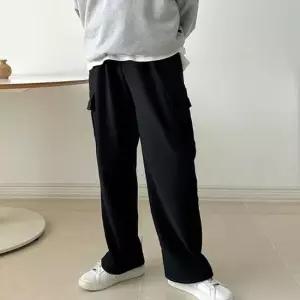 [라일리여성의류] Rly 기모 남성 카고 와이드 트레이닝 캐주얼 팬츠 바