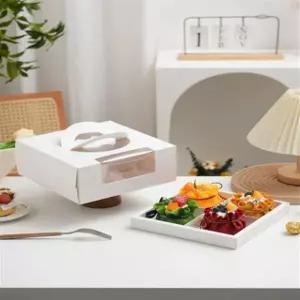 투명 케이크박스 컵케이크 타르트 사각 머핀 에그타르트 베이킹 포장지