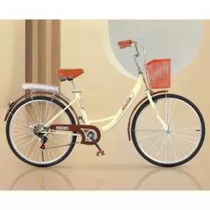 바구니 자전거 여성용 클래식 출퇴근 시티바이크 경량 레트로