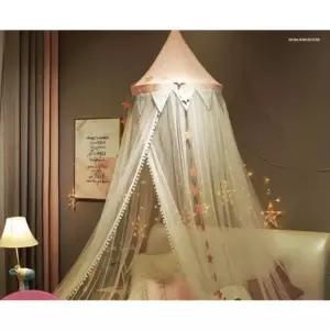 공주 모기장 인테리어 침대 캐노피 레이스 커튼 프린세스 텐트 방충망