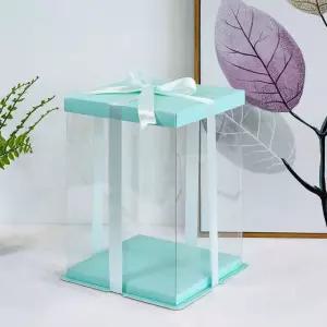 투명 케이크상자 대형 박스 용기 포장박스 사각 디저트 케이스 떡케이크 기념일 선물포장 선물용