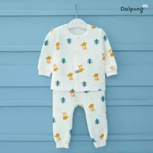 [달퐁]달퐁 옐로여우 보온 내의 실내복 아기실내복 아기내복
